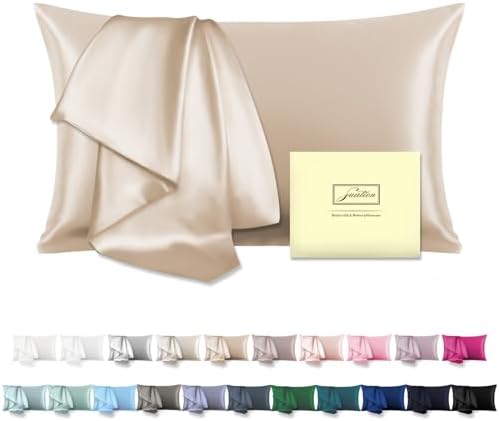 Mulberry Silk Pillowcase for Hair and Skin Standard Size 20"X 26" Pillow Case by Suatien