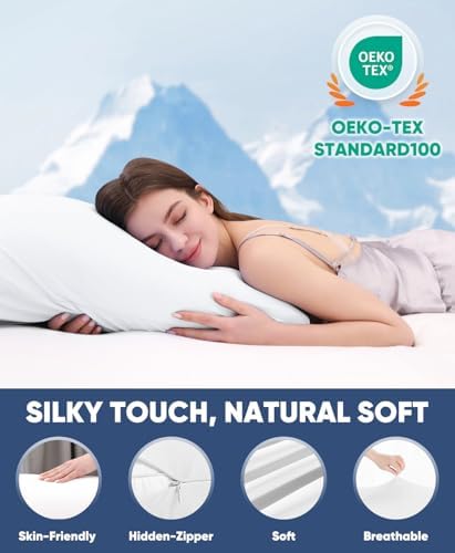 LUXEAR Cooling Pillow Cases for Hot Sleepers Set of 2 - Image 7