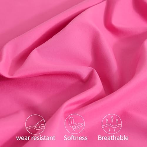 Horbaunal Microfiber Pillowcases Standard Size, Hot Pink, 2 Pack - Image 6