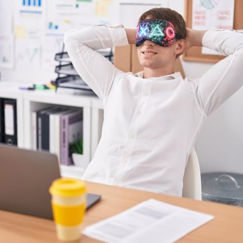 2 Pcs Boys Sleep Eye Mask, Guys Blackout Sleeping Silk Mask - Image 5