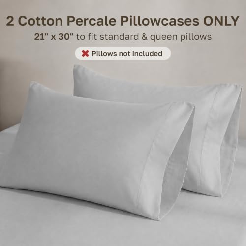 California Design Den 100% Organic Cotton 2-Pack Queen Pillow Case - Image 3