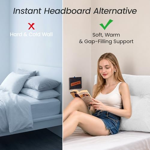 Sasttie Headboard Pillow Twin/Twin XL, Wedge Pillow Headboard - Image 3