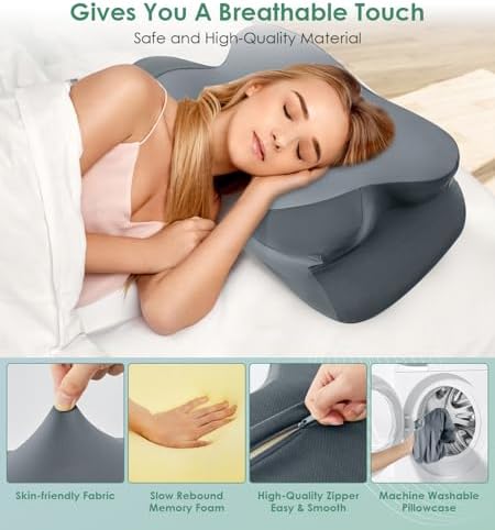 DONAMA Cervical Pillow Ergonomic Memory Foam Pillow - Image 6