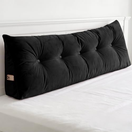 Wedge Headboard Pillow for Back Support, Removable Cover by SCNUT
