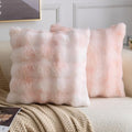 MADIZZ Pack of 2 Thick Plush Faux Wool Throw Pillow Covers Soft Boho Throw by Madizz