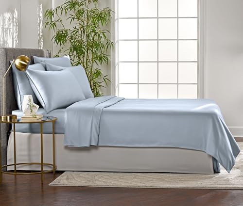 Pure Bamboo Twin Sheets, Genuine 100% Organic Viscose Derived from Bamboo Bed - Image 4
