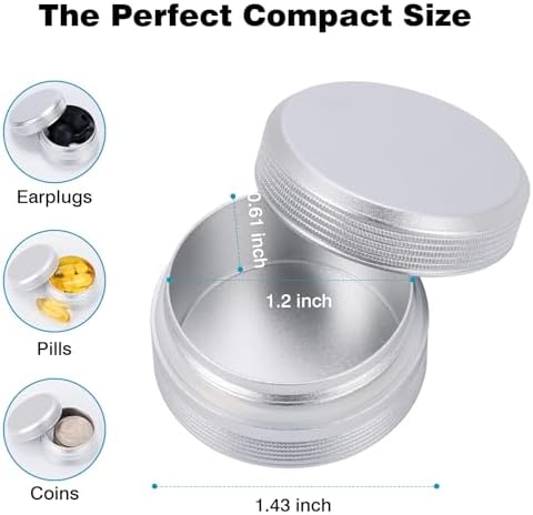 Premium Carrying Case – Small Metal Travel Pill Box, Waterproof Pill Container - Image 4