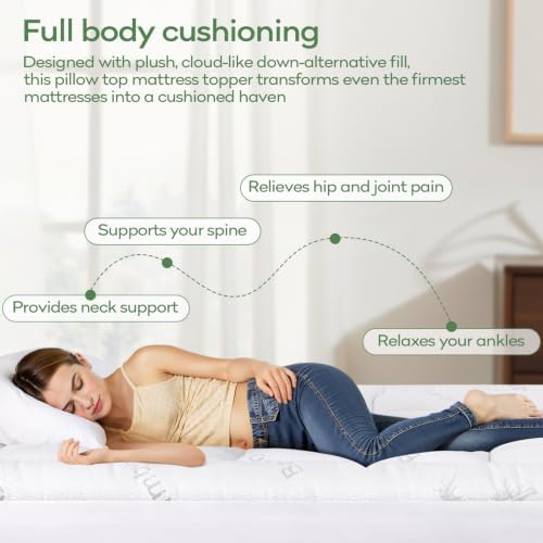 OLANLY Queen Bamboo Viscose Cooling Mattress Topper - Image 5