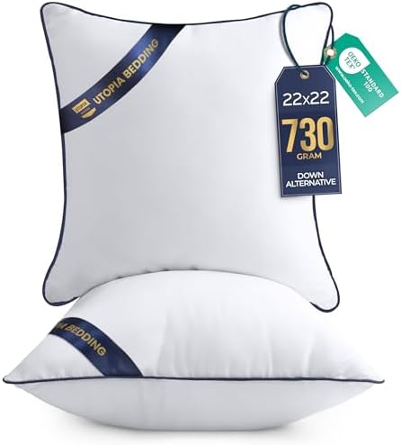 Utopia Bedding 22x22 Throw Pillow Inserts, Decorative Pillows by UTOPIABEDDING