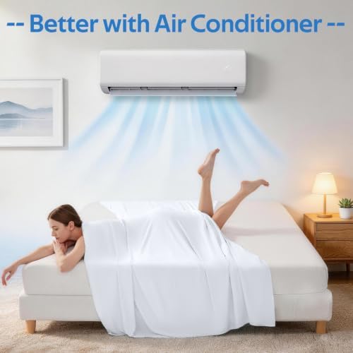 Cooling Comforter Queen Size Set 4 Pieces, Summer Blanket - Image 5