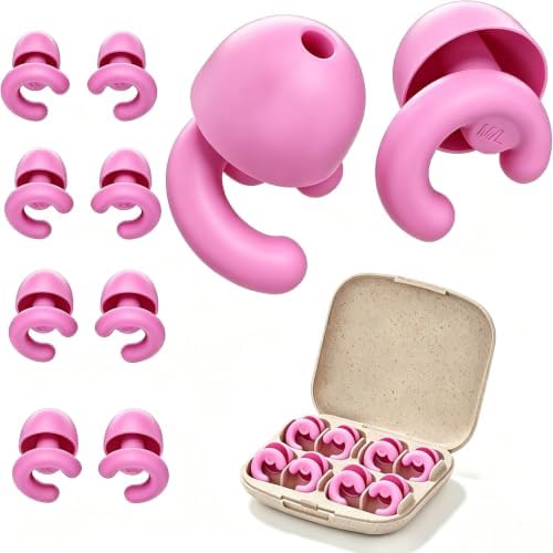 Noise Cancelling Ear Plugs Sleep 33dB NRR Side Sleep Small Ear by HeyFir