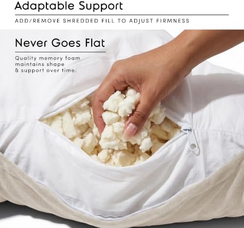 Nestl Reading Pillow for Bed, Back Pillow for Sitting Up in Bed - Image 3