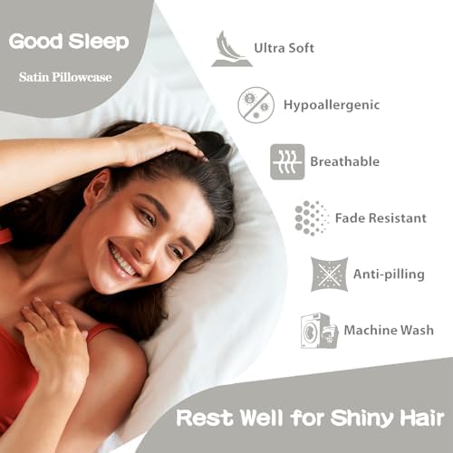 Satin Pillowcase for Hair and Skin, Softer Than Mulberry Silk Pillow Cases 2 - Image 3