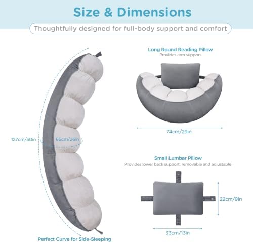 Ergonomic Reading Pillow with Arm & Back Support - Image 2