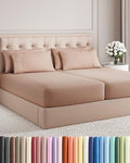 Split King 7 Piece Bed Sheet Set by CGKUnlimited