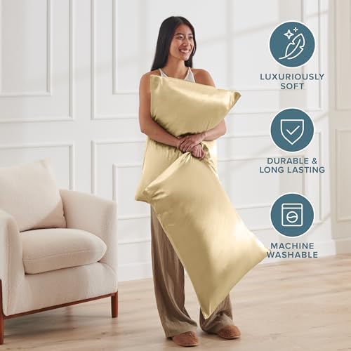 Bare Home Satin Pillowcases Envelope - Image 6