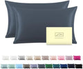 Silk Pillow Cases 2 Pack, Soft Breathable and Sliky Standard Size Pillow Cases by Suatien