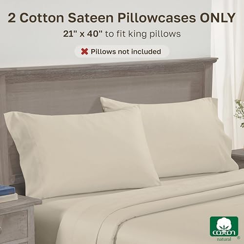 California Design Den 600 TC Set of 2 King Size Pillowcase - Image 3