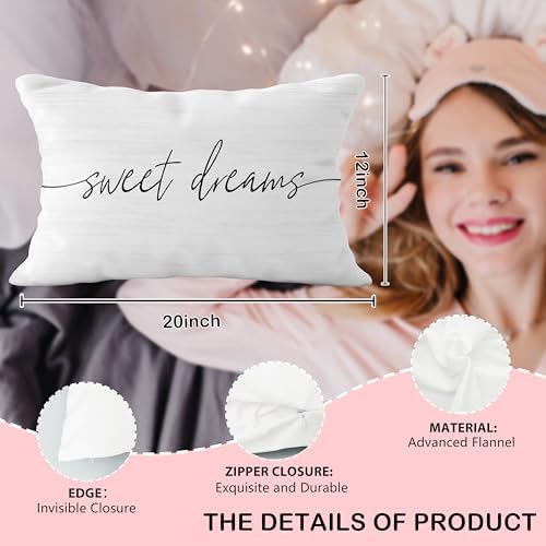 Sweet Dreams Pillow Cover 12x20, Decorative Throw Pillow Covers - Image 6