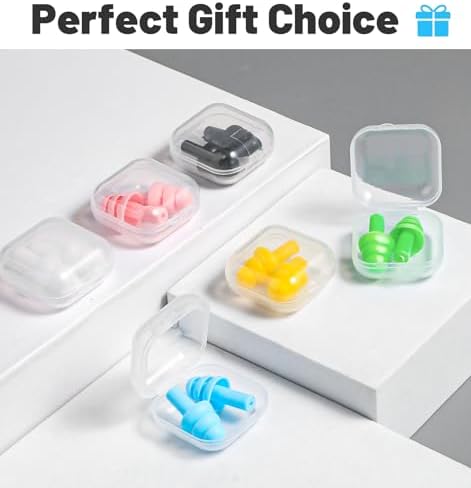 6 Pair Silicone Earplugs, Soft Reusable Noise Cancelling Silicone Ear Plugs - Image 5