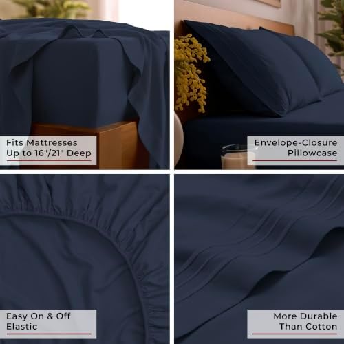Mellanni Iconic 4-Piece, Ultra Soft Sheet Set - Image 5