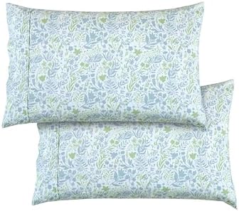 Elegant Comfort 6-Piece Sheet Set Deep Pocket Floral, Twin XL, Anita Green - Image 6