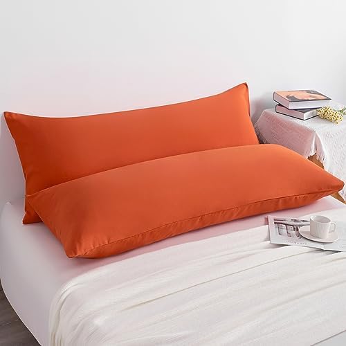 NTBAY Body Microfiber Pillowcases, Brunt Orange - Image 2