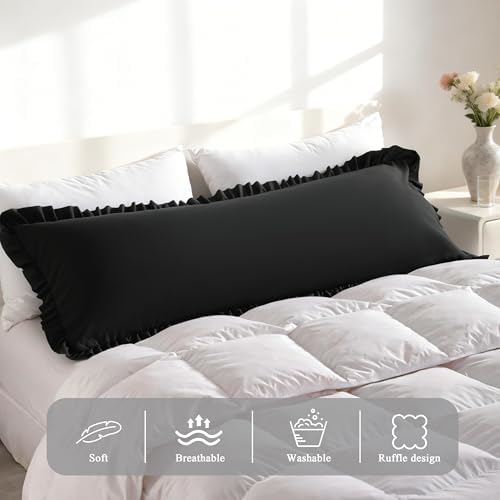 Ruffled Body Pillow Shams, 1 Pack, 20x54 Inches - Image 2