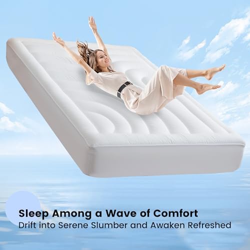 Waterproof Mattress Pad Twin, Quilted Fitted Twin Mattress Protector - Image 3