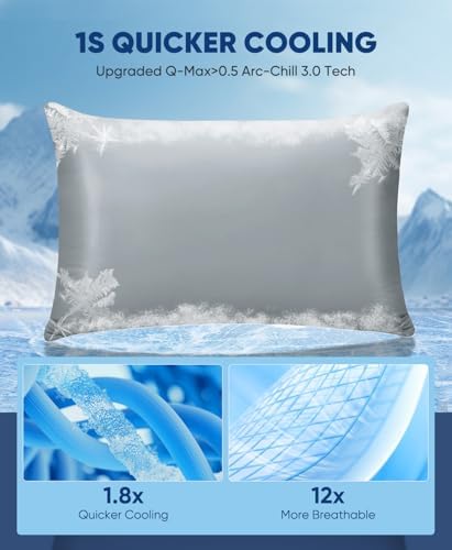LUXEAR Cooling Pillow Cases for Hot Sleepers Set of 2 - Image 2