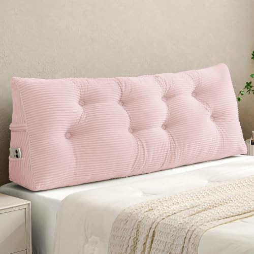 Sasttie Headboard Pillow Queen, Bed Wedge Pillow Headboard by SASTTIE