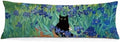 William Morris Floral Black Cat 20x54 Body Pillow Cover, Cat Lovers Mom Grandma by Unknown