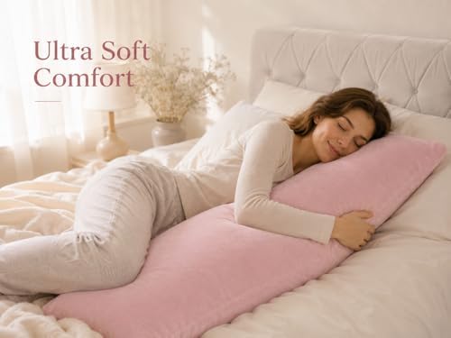 evolive Plush Body Pillow Cover 21"x54", Hidden Zipper - Image 4