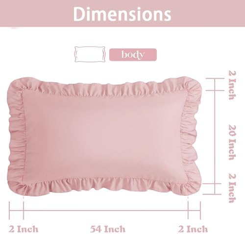 Ruffle Body Pillow Pillowcase - Image 2