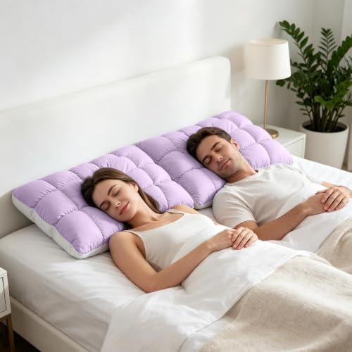 Cooling Marshmallow Pillow Soft Supportive Grid Cloud Sleeping - Image 7