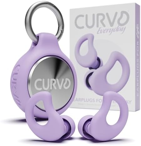 CURVD Ear Plugs for Sleeping, Noise Blocking Earplugs, 28dB SNR by CURVDEARPLUGS