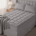 OLANLY California King Quilted Fitted Mattress Pad, Light Grey by OLANLY