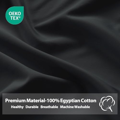 Standard Pillow Protector Set of 2, 100% Egyptian Cotton Pillow Cases - Image 4