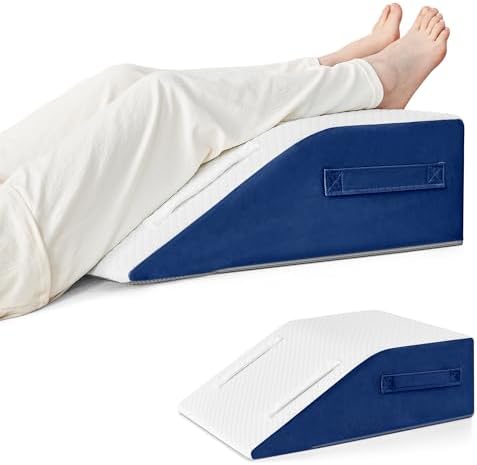 Yojoker Leg Elevation Pillows for Swelling, Memory Foam Wedge Pillow for Legs by Yojoker