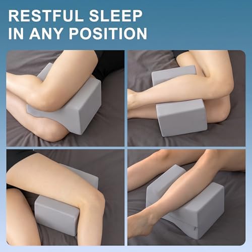 UJPFEO Knee Pillow for Side Sleepers, Leg Pillow for Sciatica, Joints Pain - Image 4