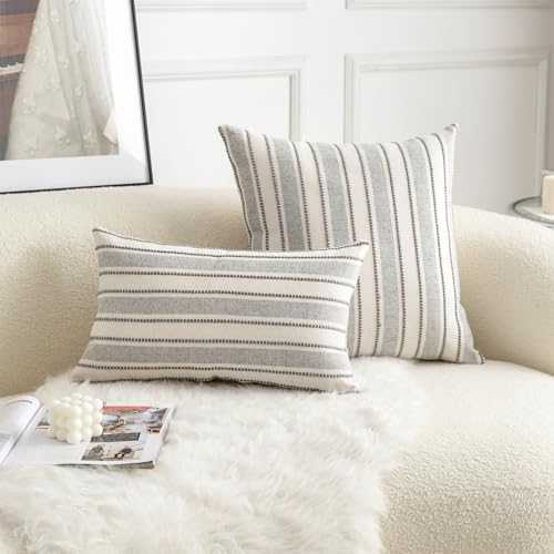 Cethom Decorative Boho Lumbar Throw Pillow Covers, Farmhouse Textured Pillow - Image 2