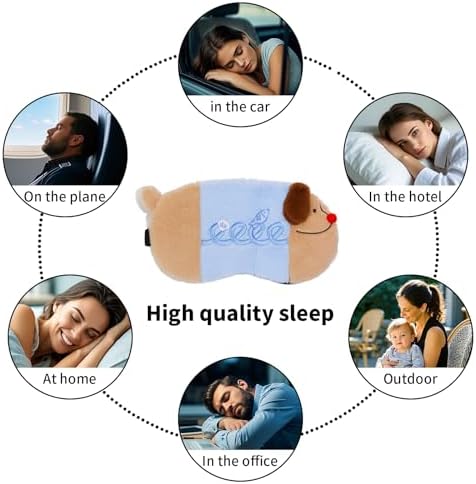 PERFECTSIGHT Sleep Eye Masks, Cute Sleep Eye Cover Lightweight Adjustable - Image 5