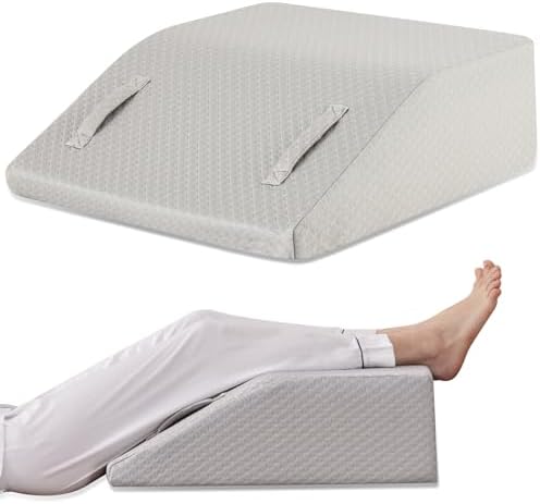 Ruqmuis Leg Elevation Pillow for After Surgery, 6inch Foam Leg Elevating Pillow by Ruqmuis
