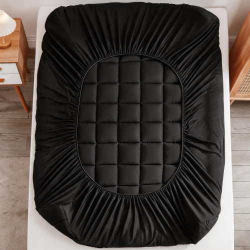 Mattress Pad Cover with Stretches to 18” Deep Pocket Fits Up to 8”-21” Cooling - Image 4