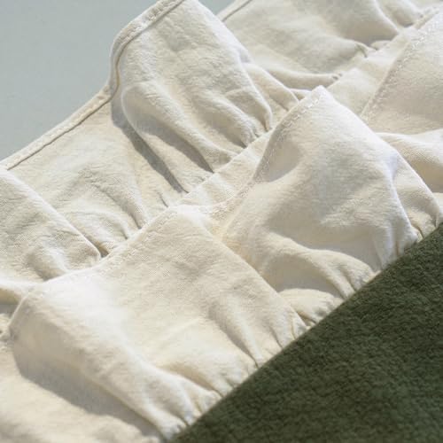 GLORY SEASON Pillow Shams Set of 2 Pure Cotton Champray Ruffled Edge, Thick and - Image 6
