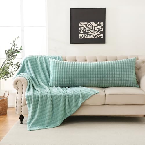 SOCHOW Decorative Body Pillow Cover 20x54 Inches, 1 Pack, Sage Green - Image 6
