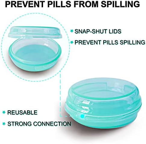 UHOUSE Small Pill Box, Daily Mini Pill Organizer Portable - Image 2