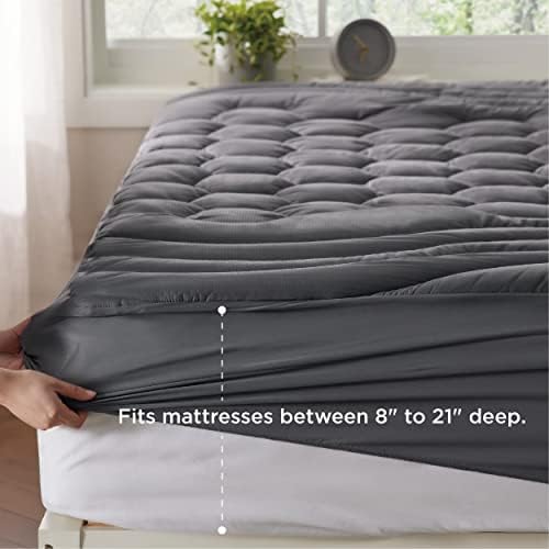 Bedsure King Mattress Pad, Mattress Topper - Image 2