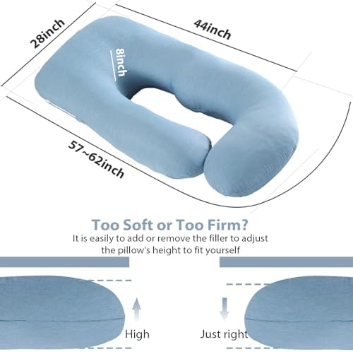 BATTOP Pregnancy Pillows for Sleeping- U Shaped Full Body Maternity Pillow - Image 5