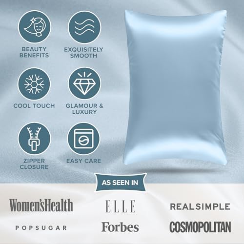 Bare Home Satin Pillowcases Zipper - Image 4